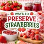 From jam to freezing, learn simple ways to preserve fresh strawberries so you can enjoy them all year long.