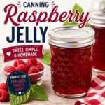 Want to preserve fresh raspberries? This easy raspberry jelly recipe shows you how to make clear, flavorful jelly and safely can it for your pantry. A beginner-friendly recipe that's perfect for enjoying the taste of summer all year long.