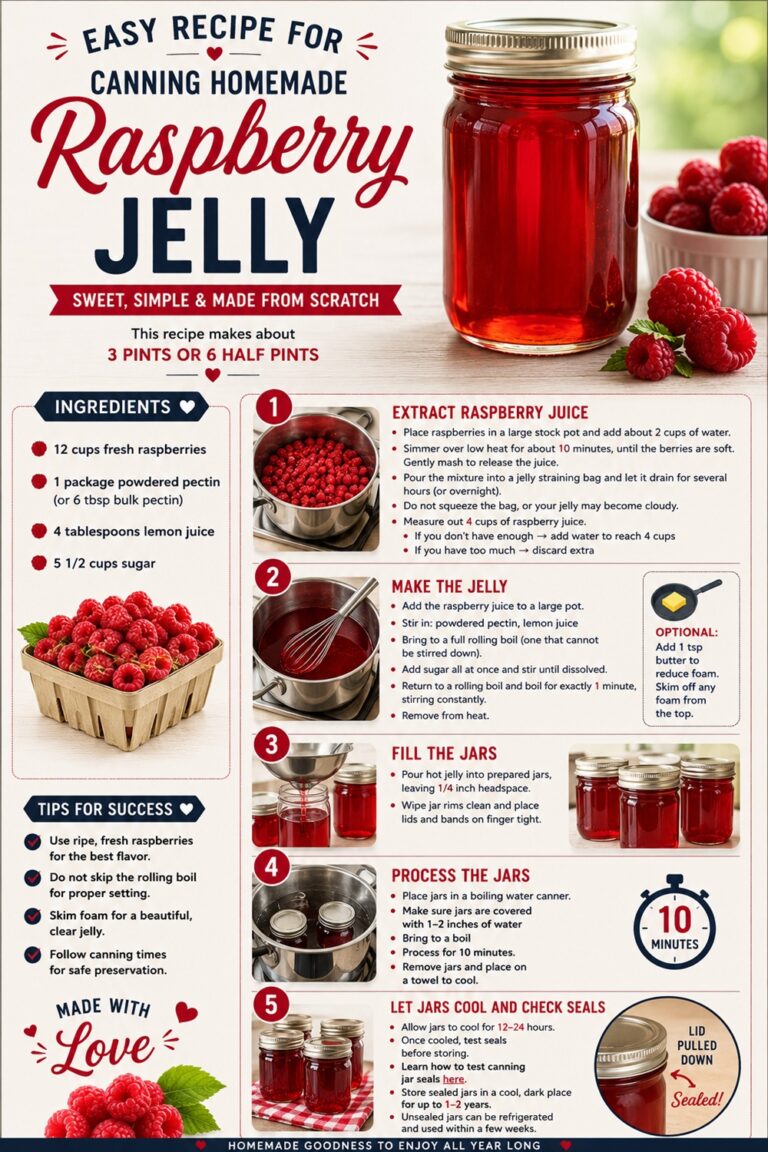 Raspberry Jelly Recipe for Canning (Step-by-Step Guide) - Creative ...