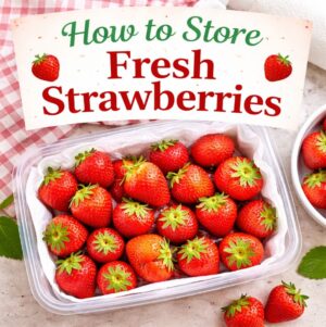 Keep strawberries fresh for days with this simple storage method. Learn how to store strawberries in the fridge so they don’t get moldy or mushy. Perfect for extending the life of fresh berries.