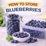 Tired of blueberries going bad too fast? Learn how to store blueberries in the fridge and freezer so they stay fresh longer. Includes simple tips to prevent mold and waste.
