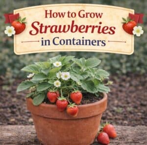 Learn how to grow strawberries in containers with this easy beginner guide. Perfect for small spaces, patios, and backyard gardens.