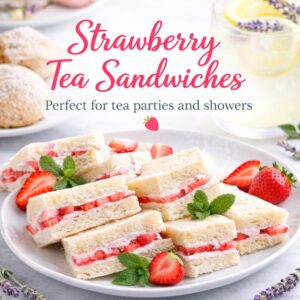 Need a simple brunch recipe? These strawberry tea sandwiches are quick to make, light, and perfect for any brunch spread.