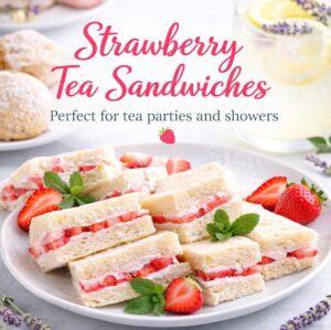 Need a simple brunch recipe? These strawberry tea sandwiches are quick to make, light, and perfect for any brunch spread.