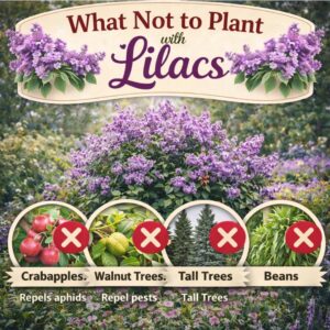 Not sure what to plant with lilacs? Learn what NOT to plant with lilacs to avoid common mistakes and grow healthier, more beautiful blooms with simple lilac gardening tips.
