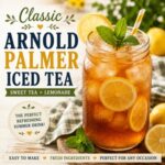 Sweet tea + lemonade = the perfect summer drink! This refreshing Arnold Palmer recipe is ideal for summer holidays, picnics, BBQs, cookouts, porch sipping, and backyard entertaining. If you love simple living and from scratch living, this easy homemade drink belongs on your summer menu.