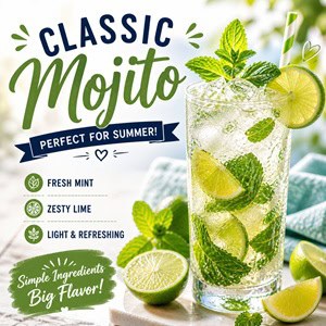 This classic mojito is light, fresh, and perfect for summer barbecues, picnics, and parties. Made with mint, lime, and rum, it’s one of the most refreshing summer cocktails for hot days and backyard gatherings.