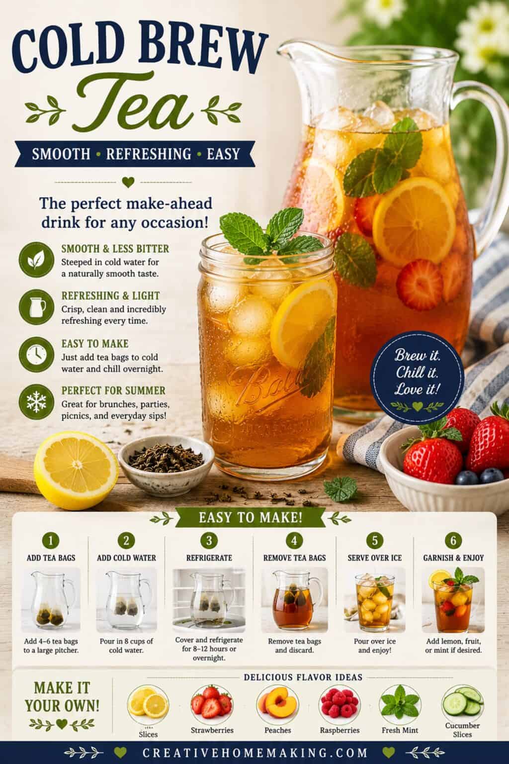 Collad Tea Cold Brew Tea (So Easy & Refreshing!) - Creative Homemaking