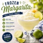 This refreshing frozen margarita is smooth, icy, and perfect for summer barbecues, picnics, and parties. A classic summer cocktail made with simple ingredients and blended to slushy perfection.