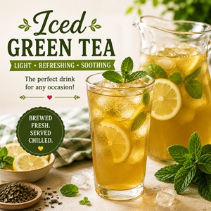 This easy iced green tea recipe is fresh, light, and perfect for warm weather entertaining. A pretty brunch idea for baby showers, bridal showers, Mother’s Day, Memorial Day, Fourth of July, Labor Day, and backyard parties.