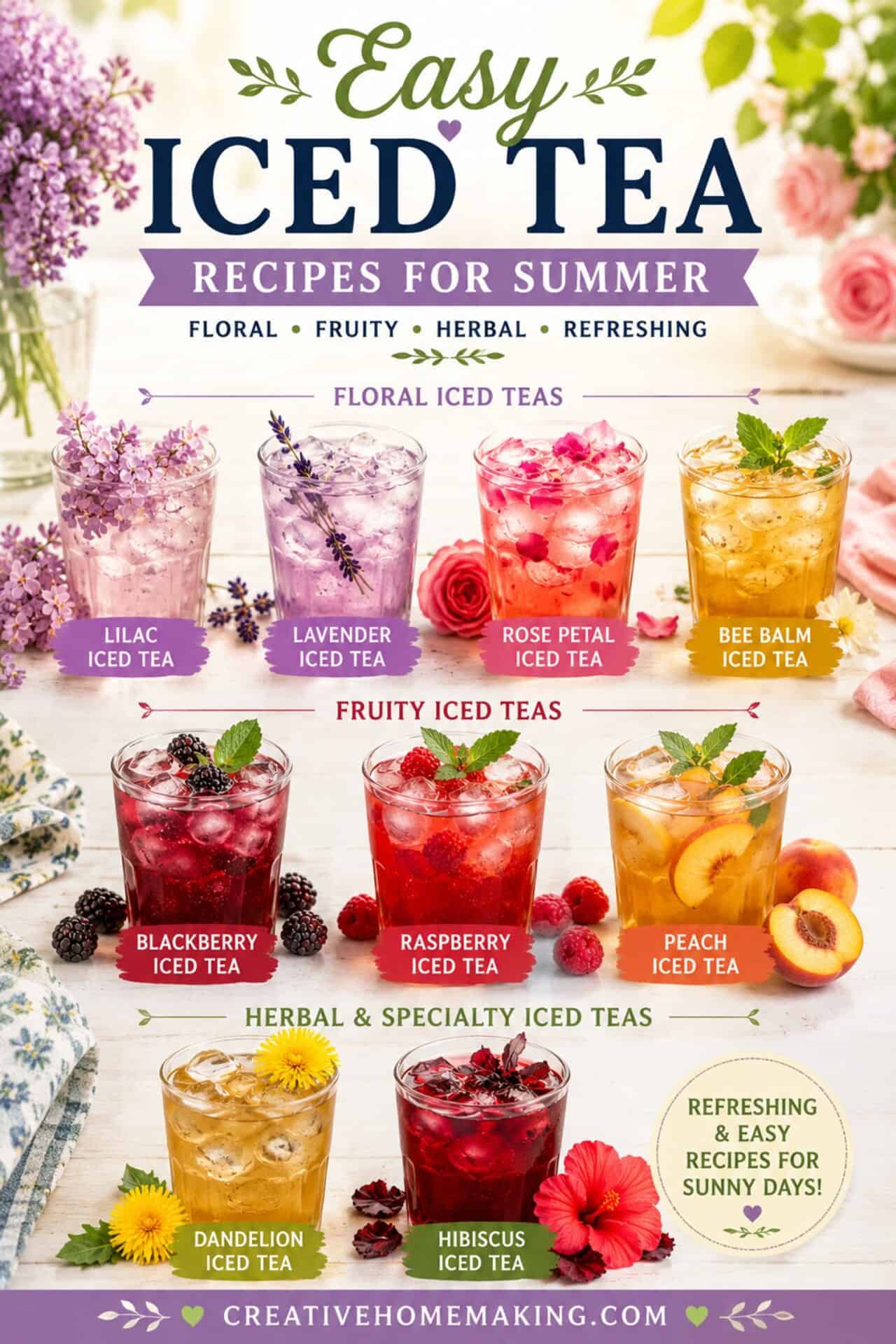 Refreshing Iced Tea Recipes Everyone Will Love - Creative Homemaking