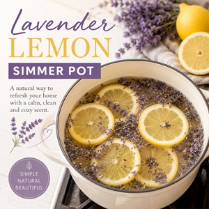 Looking for a natural way to freshen your home? This lavender lemon simmer pot recipe is one of the easiest ways to make your house smell amazing for spring and summer gatherings, cleaning days, and quiet evenings at home.