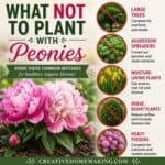 Struggling with peonies that won’t bloom? You might be planting them next to the wrong plants. Learn what NOT to plant with peonies, common companion planting mistakes, and how to grow bigger, healthier blooms.