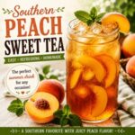 Looking for the perfect summer drink? This homemade Southern peach sweet tea is sweet, refreshing, and bursting with juicy peach flavor. Serve it at summer holidays, family picnics, BBQs, cookouts, and backyard gatherings for an easy crowd favorite that fits beautifully with simple homemade living and from scratch living.