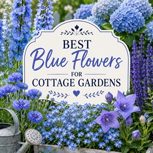 Looking for the perfect blue flowers? This guide features the best blue cottage garden flowers for borders, flower beds, and pollinator gardens. From tall statement blooms to low-growing favorites, these easy plants will fill your garden with color all season long. Perfect for cottage garden ideas, perennials, and simple gardening.