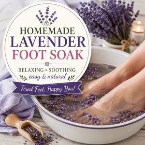 Homemade Lavender Foot Soak Recipe for Tired Feet