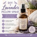 Make your own DIY lavender pillow spray with just a few simple ingredients. This easy homemade recipe helps freshen pillows and bedding while adding a relaxing lavender scent to your bedtime routine. Perfect for simple homemaking, natural living, lavender DIY projects, and homemade gifts.