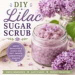 This easy DIY lilac sugar scrub gently exfoliates and leaves your skin feeling soft, smooth, and lightly scented with beautiful floral notes. Perfect for spring self-care, simple homemade living, and handmade gifts. If you love homemade beauty recipes, be sure to try my DIY sugar scrub recipes, rose sugar scrub, lavender sugar scrub, coffee sugar scrub, vanilla sugar scrub, and lavender bath salts.