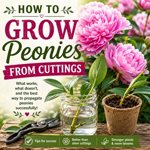 Discover how to take peony cuttings, improve your chances of success, and learn why many gardeners prefer division instead. If you dream of more peonies in your cottage garden, this guide will help you understand the easiest ways to propagate these beloved flowers.