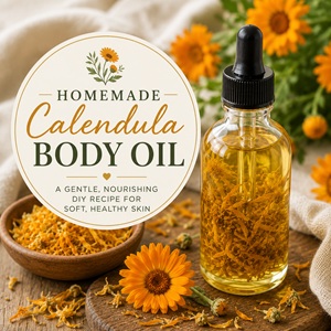 The Best Homemade Calendula Body Oil