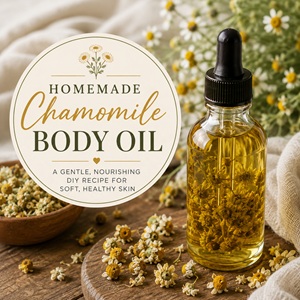 Easy DIY Chamomile Infused Body Oil