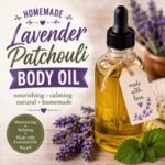 Create your own luxurious Lavender Patchouli Body Oil with this easy DIY recipe. Made with nourishing carrier oils and calming essential oils, it's perfect for soft skin and relaxing self-care. Add it to your collection of DIY beauty recipes, alongside Rose Vanilla Body Oil, Lavender Body Oil, Vanilla Body Oil, Calendula Body Oil, and Rosemary Body Oil.