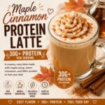 This Maple Cinnamon Coffee Latte combines bold coffee, warm cinnamon, real maple syrup, and 30G+ protein for a cozy drink that keeps you energized all morning. Add collagen and creatine for an extra nutritional boost and enjoy one of the best fall recipes for coffee lovers.