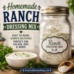 This easy homemade Ranch Dressing Mix is packed with fresh herbs and savory flavor. Keep a jar in your pantry to make ranch dressing, dips, casseroles, slow cooker meals, and more whenever you need it. Perfect for anyone who loves homemade pantry mixes.