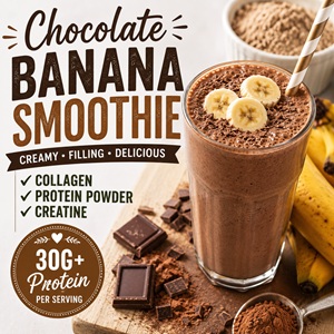 Chocolate Banana Protein Smoothie
