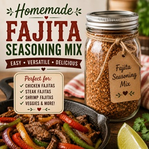 DIY Fajita Seasoning Mix for Your Pantry