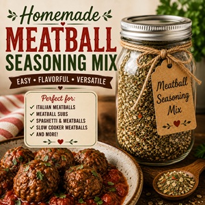 Homemade Meatball Seasoning for Easy Meals
