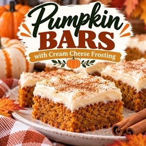 These easy pumpkin bars are soft, moist, and covered with creamy cream cheese frosting. A delicious addition to your favorite fall recipes, they're perfect for a Thanksgiving dessert table, fall gatherings, or an afternoon treat with coffee.