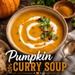 This creamy pumpkin curry soup is a delicious way to enjoy Asian-inspired flavors during the cooler months. A cozy homemade soup with warm spices and rich pumpkin flavor, it's one of those easy Asian food recipes that's perfect for your collection of fall recipes.