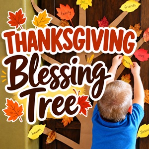 Turn construction paper into a beautiful Thanksgiving Blessing Tree! Add colorful paper leaves with blessings like family, friends, home, food, and all the little things you're grateful for. This easy Thanksgiving craft makes a sweet fall decoration and family gratitude activity.