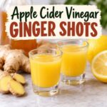 Looking for an easy homemade wellness shot recipe? These apple cider vinegar ginger shots combine fresh ginger, tangy apple cider vinegar, and lemon for a bold, citrusy flavor. Learn how to make ginger shots at home with or without a juicer. Save this easy recipe for later!