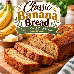 Old-Fashioned Banana Bread Recipe