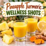Looking for an easy homemade wellness shot recipe? These pineapple ginger turmeric shots combine fresh pineapple, turmeric root, ginger, and lemon for a refreshing juice you can make in minutes. Perfect for your morning routine and easy to customize with your favorite fresh ingredients!